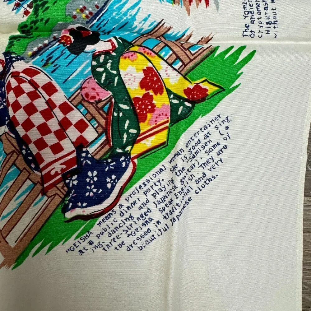 Vintage Memory Japan & Korea Landmarks Map Tapestry 28.5